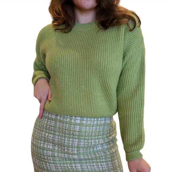 LUCY PARIS Sweaters - NEW LUCY PARIS margo glitter sweater in green